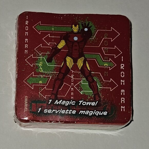 NEW 2 Marvel Spider-Man Magic Towel Lot 100% Cotton 11" x 11" SEALED - Picture 2 of 5